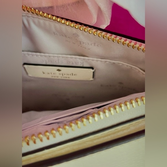 Kate Spade New York Leila Crossbody Bag Meringue Pebbled Leather KG464 - Picture 6 of 16